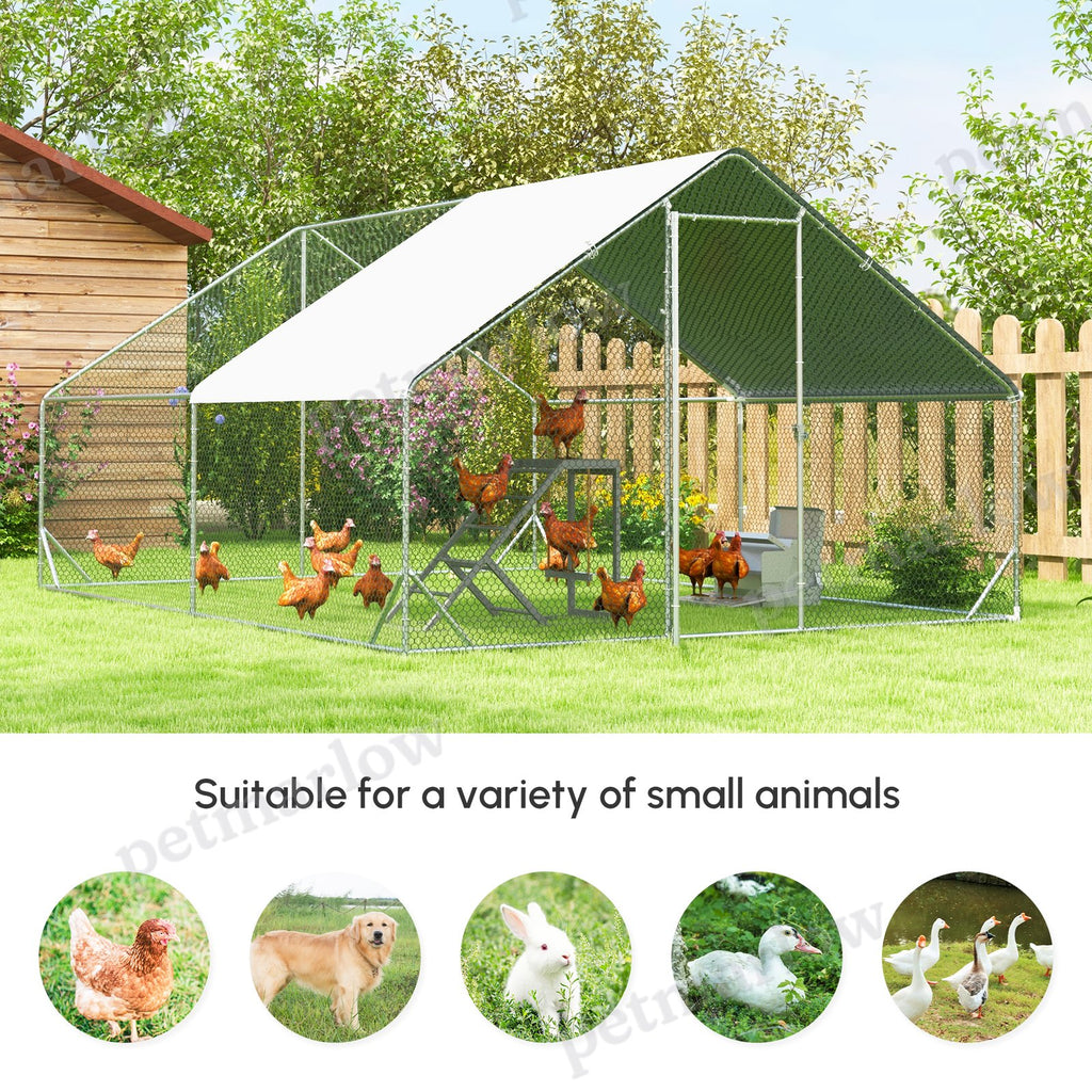Large Chicken Coop with Waterproof Cover for Poultry – view 4