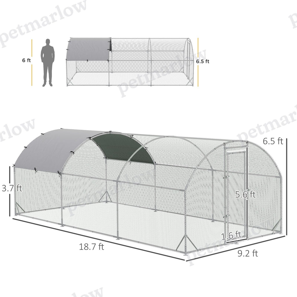 Large Chicken Coop with Waterproof Cover for Poultry – view 5