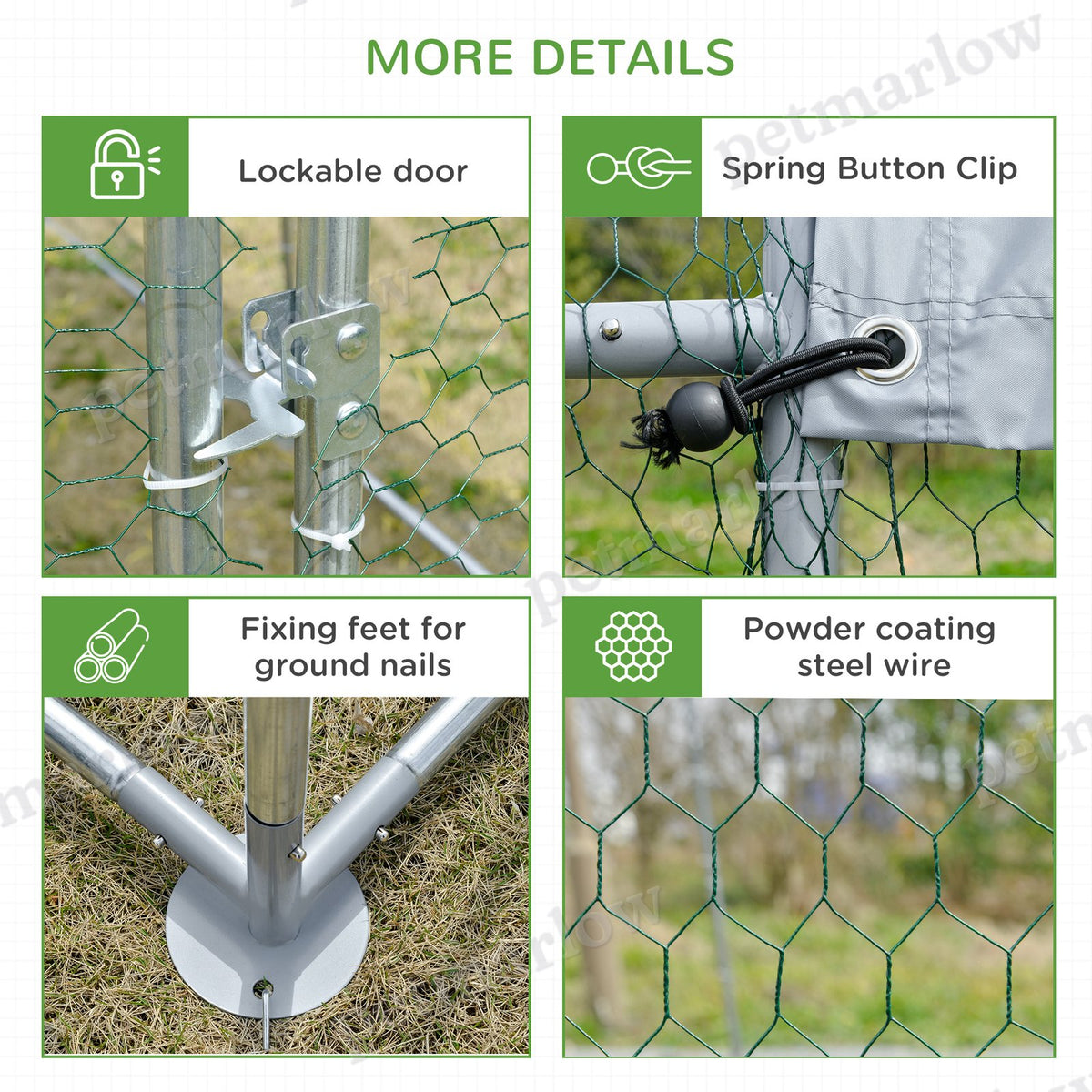 Large Chicken Coop with Waterproof Cover for Poultry – view 6