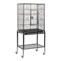 Large Flight Bird Cage with Rolling Stand for Small Birds – as picture