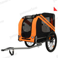 Large Folding Bike Trailer for Dogs – BlackOrange