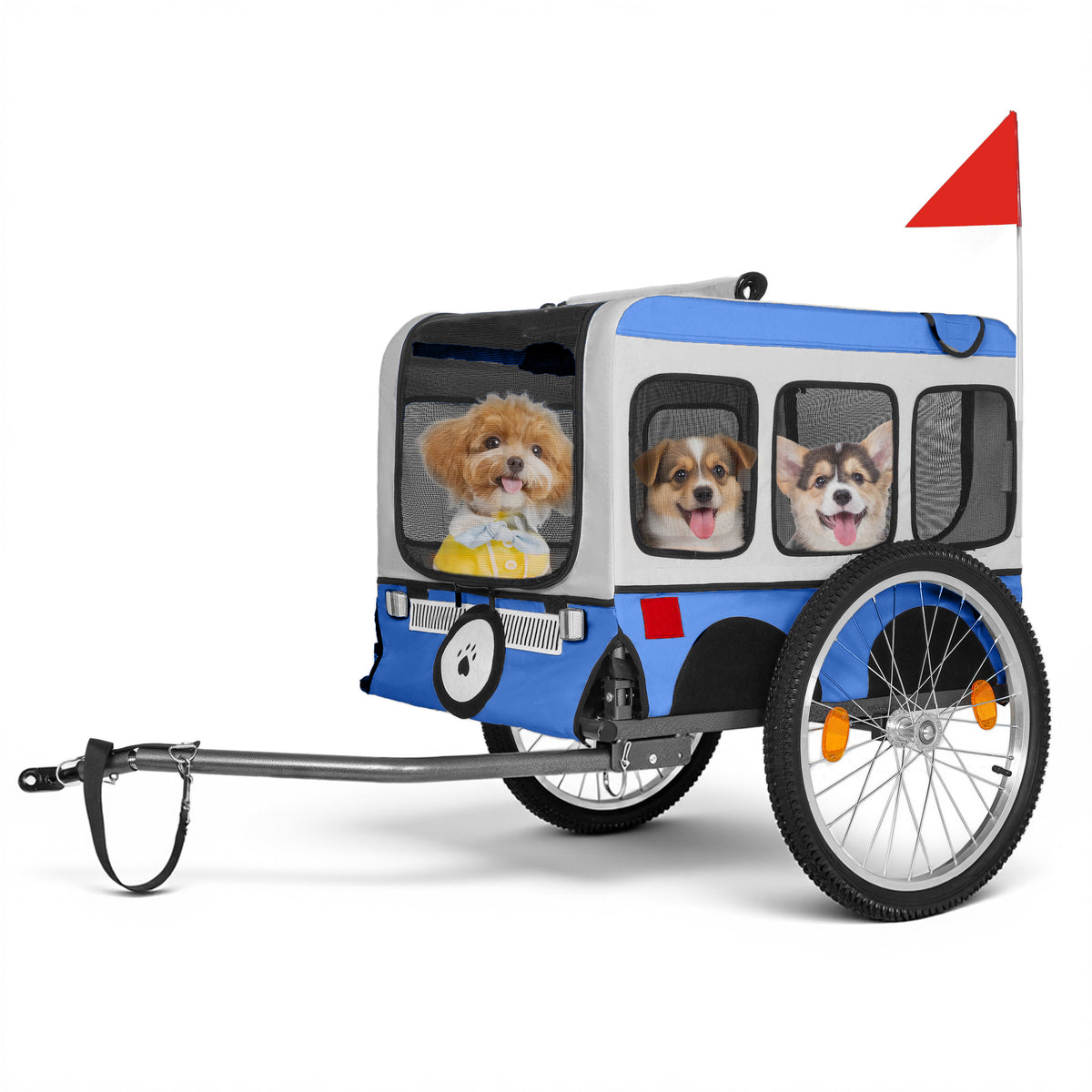 Large Folding Bike Trailer for Dogs - All-Terrain Design