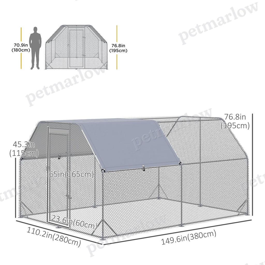 Large Metal Chicken Coop Cage for Small Animals – view 3