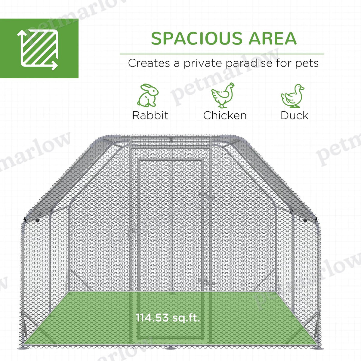 Large Metal Chicken Coop Cage for Small Animals – view 4