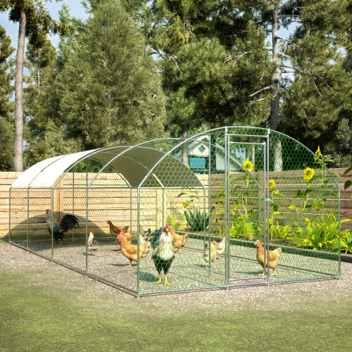 Large Metal Chicken Coop for Poultry Safety and Comfort