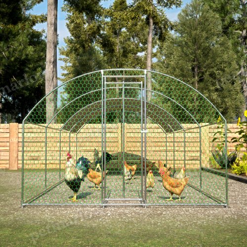 Large Metal Chicken Coop for Poultry Safety and Comfort – view 3