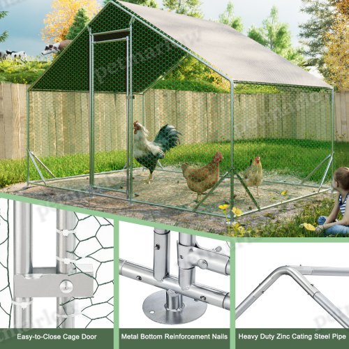 Large Metal Chicken Coop for Secure Outdoor Shelter – view 6