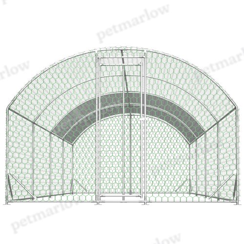 Large Metal Chicken Coop with Waterproof Cover for Poultry – view 4