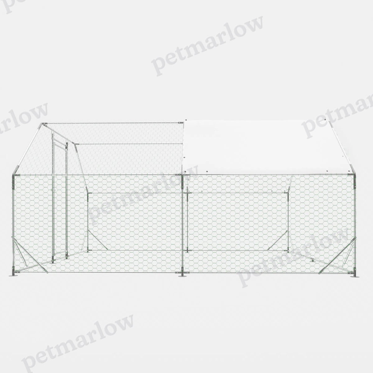 Large Metal Walk-In Chicken Coop for Poultry – view 4