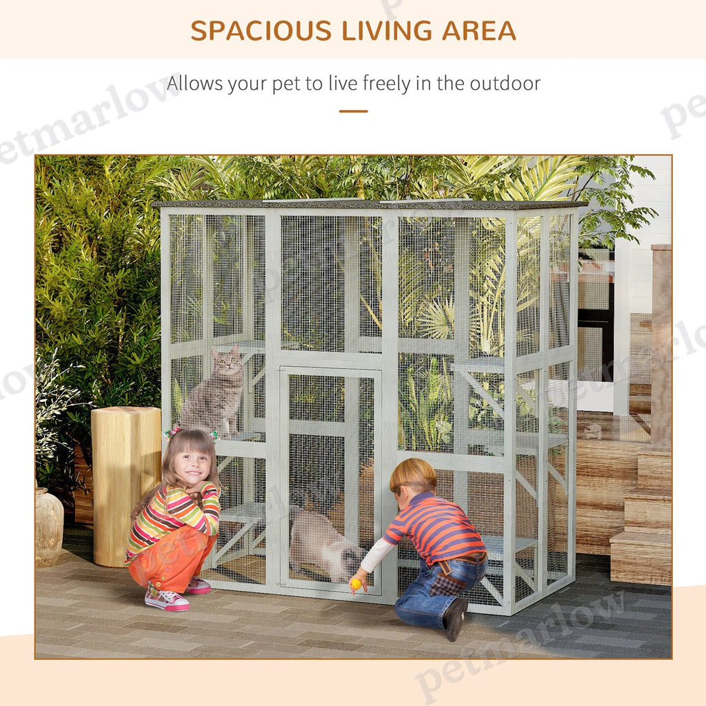 Large Outdoor Cat Enclosure for Safe Outdoor Fun – view 3