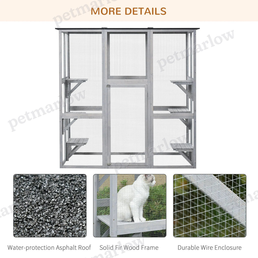 Large Outdoor Cat Enclosure for Safe Outdoor Fun – view 4
