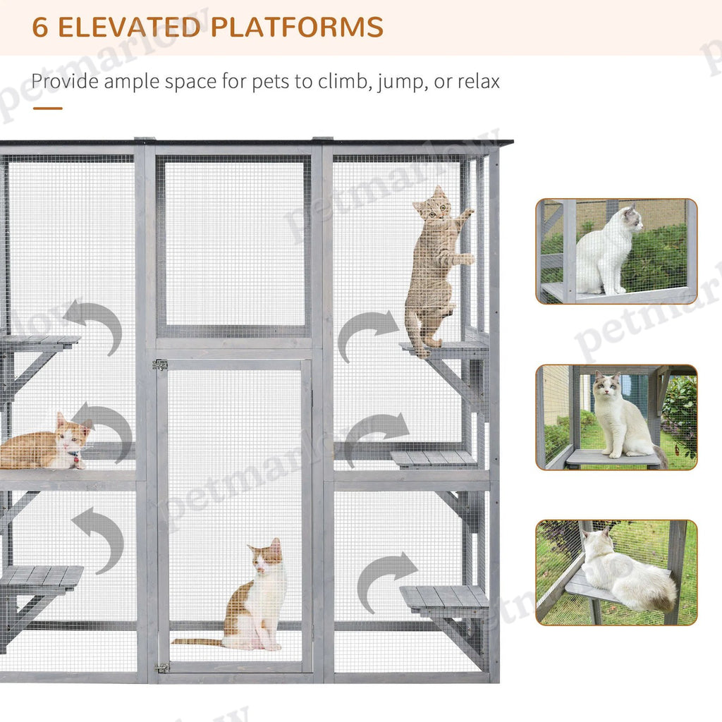 Large Outdoor Cat Enclosure for Safe Outdoor Fun – view 5