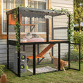 Large Outdoor Cat Enclosure with 4-Tier Design