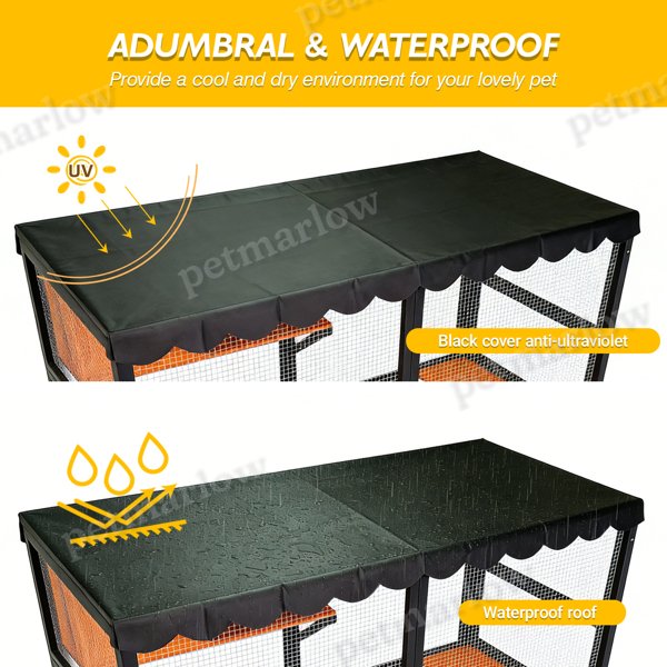 Large Outdoor Cat Enclosure with 4-Tier Design – view 2