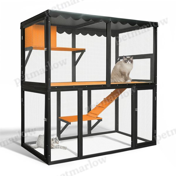 Large Outdoor Cat Enclosure with 4-Tier Design – view 5