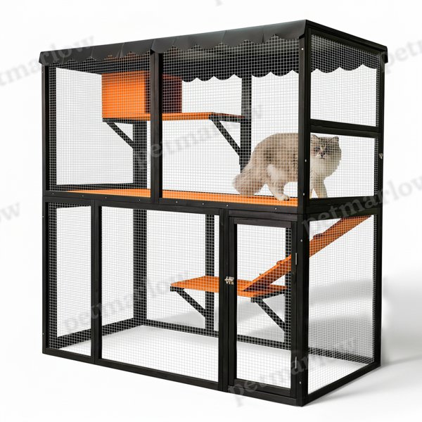 Large Outdoor Cat Enclosure with 4-Tier Design – view 6