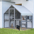 Large Outdoor Cat House with Cozy Resting Areas