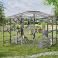 Large Outdoor Catio for Cats with Climbing Features