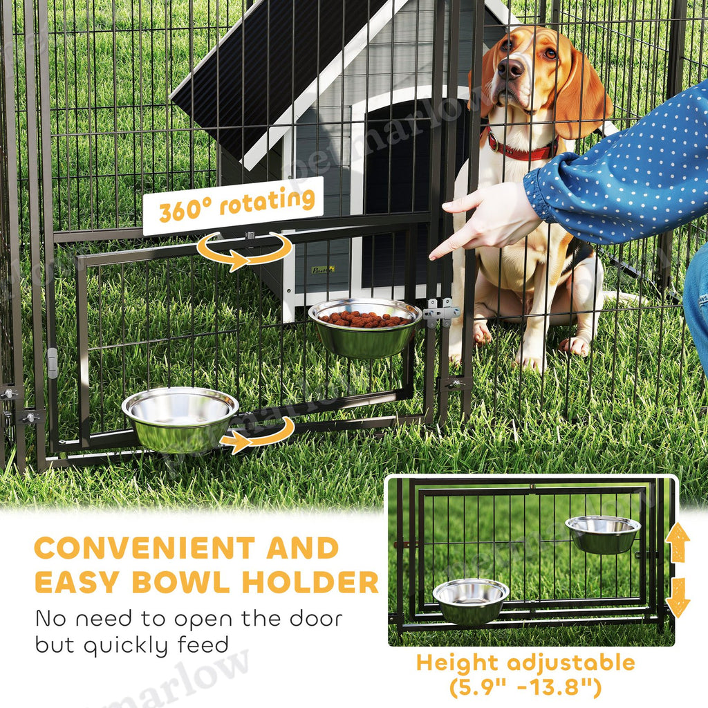 Large Outdoor Dog Kennel with Dual Rooms for Play and Privacy – view 5