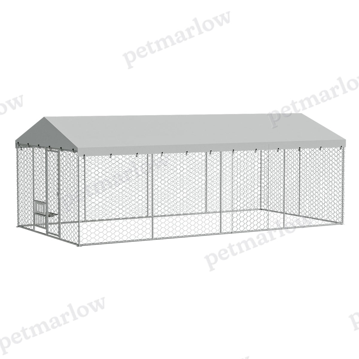 Large Outdoor Dog Kennel with Canopy for Comfort and Security – view 4