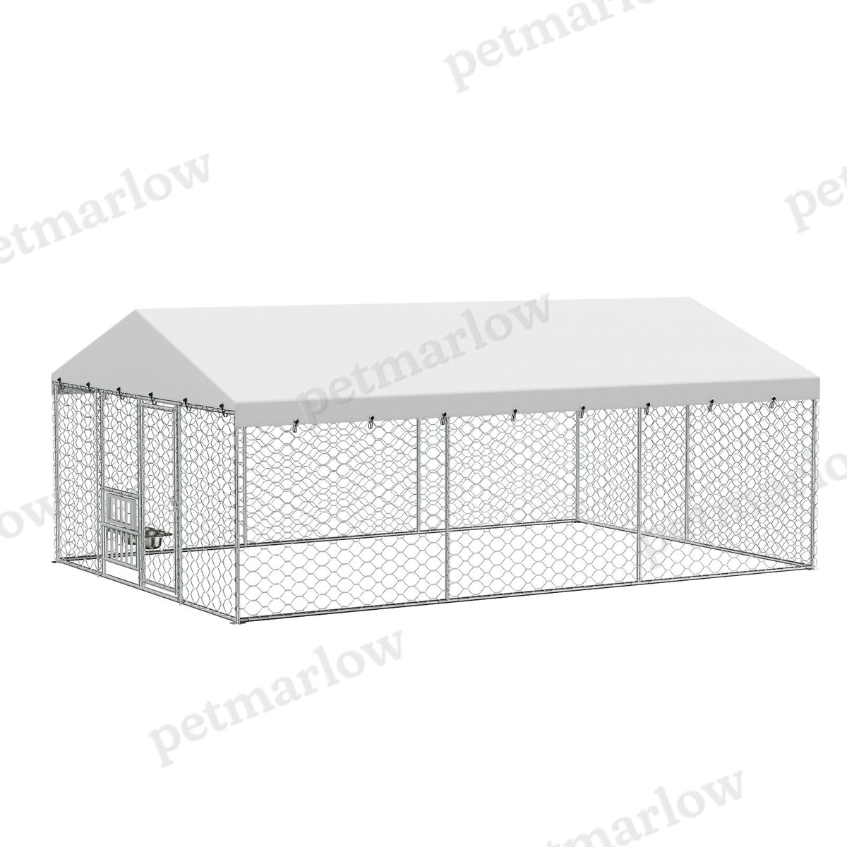 Large Outdoor Dog Kennel with Canopy for Comfortable Living Space – view 6