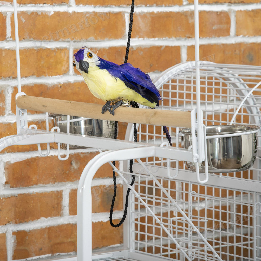 Large Parrot Cage with Perches and Rolling Stand – view 3