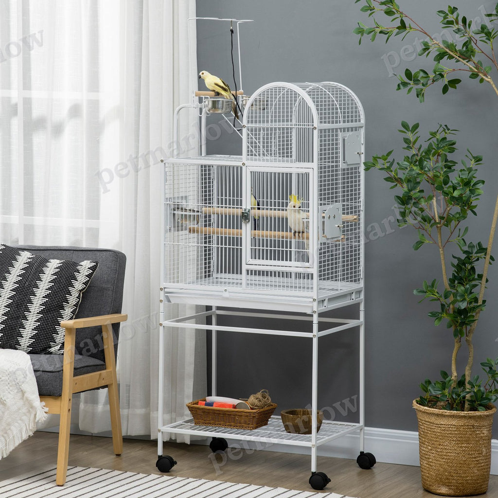 Large Parrot Cage with Perches and Rolling Stand – view 5