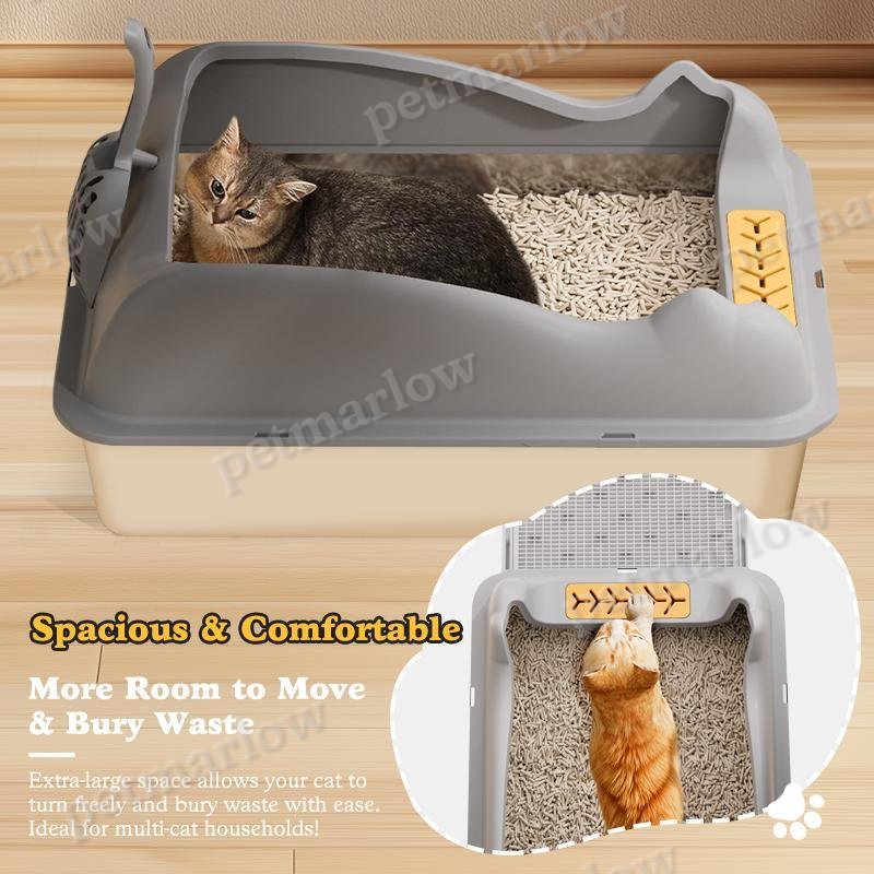 Large Stainless Steel Cat Litter Box – view 5