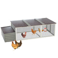 Large Wooden Chicken Coop with Nesting Box and Weatherproof Roof – Gray