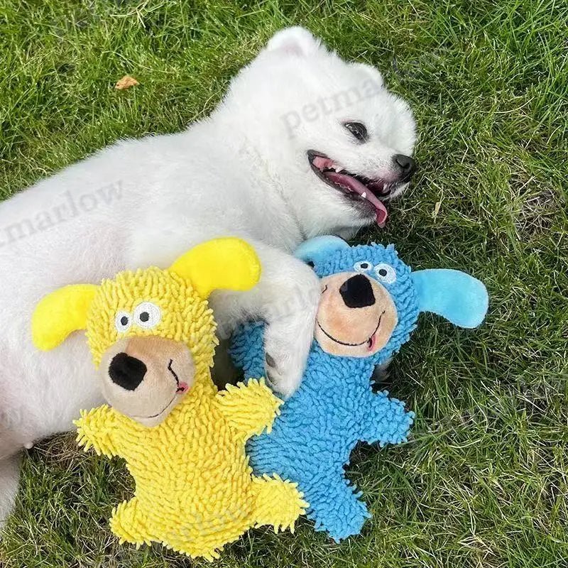 Laughing Dog Dental Cleaning Toy in Bright Colors – view 4