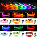 LED Adjustable Dog Collar – L / Red