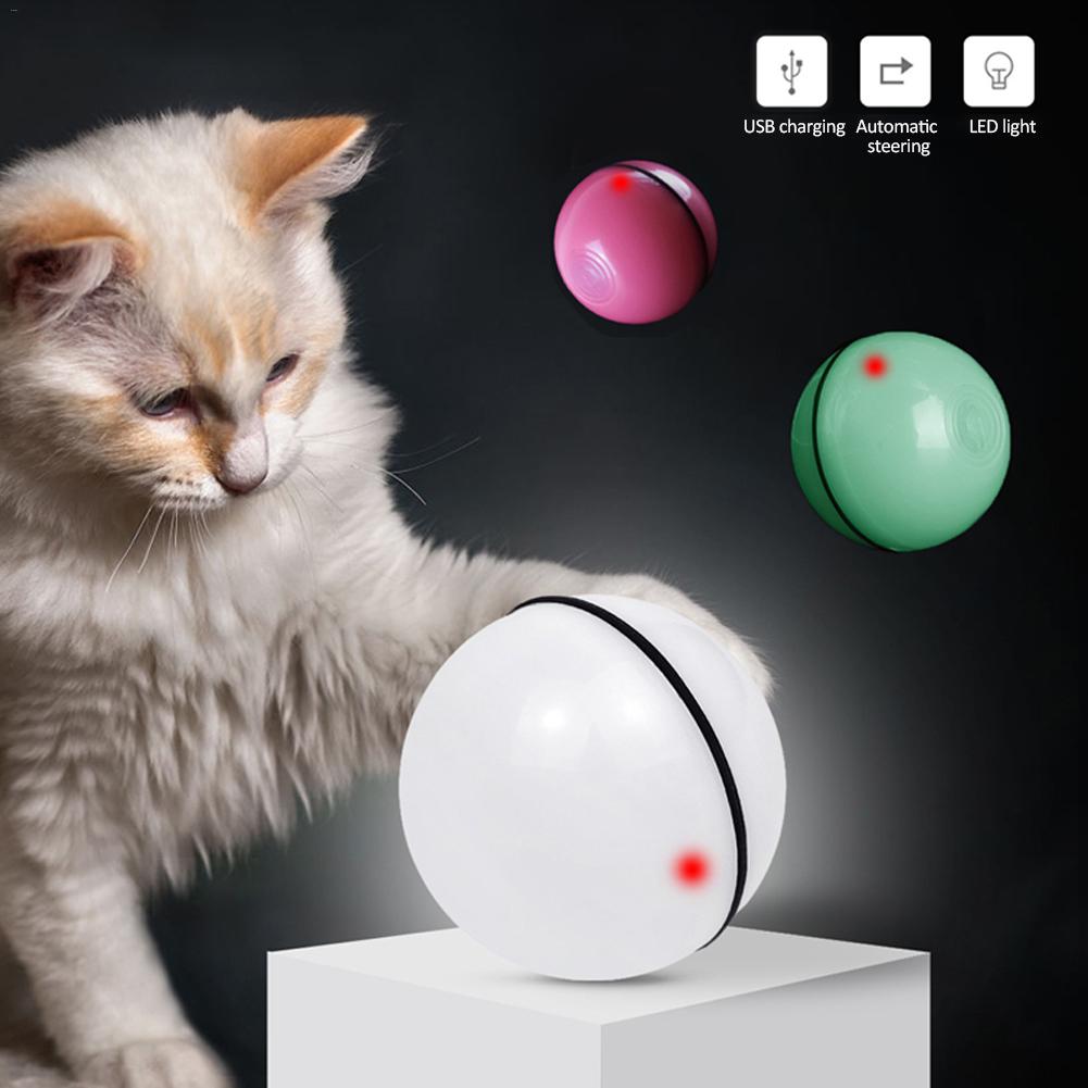 LED Laser Cat Toy Ball with Color Modes
