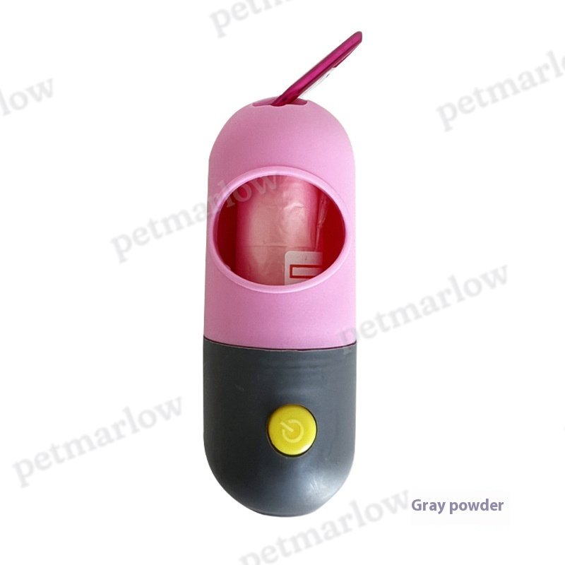 LED Light Pet Waste Bag Dispenser for Dogs and Cats