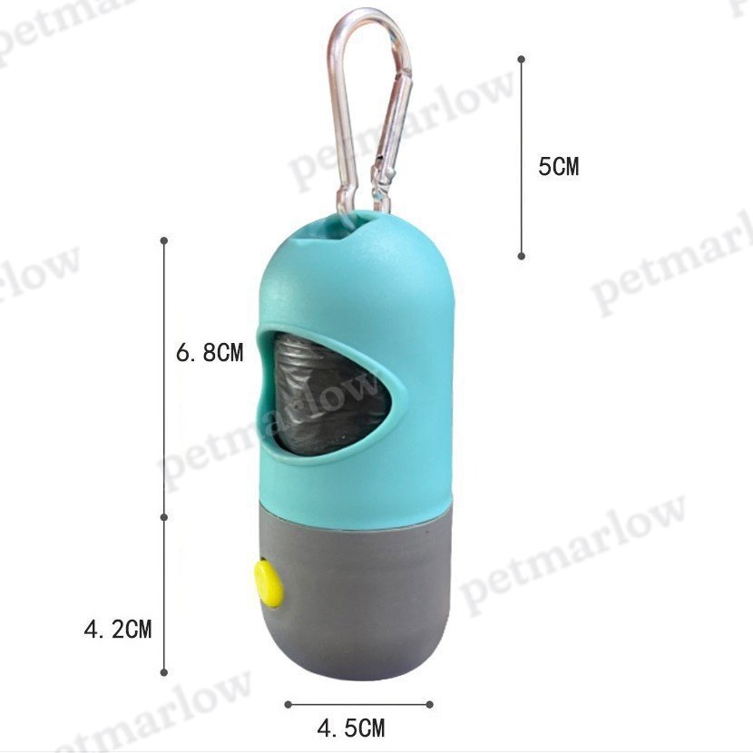 LED Light Pet Waste Bag Dispenser for Dogs and Cats