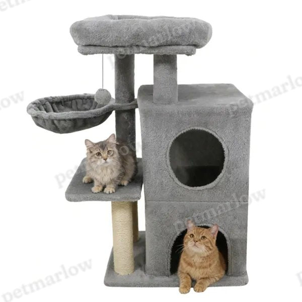 Light Gray 33.5" Multi-Level Cat Tree – defaulttitle