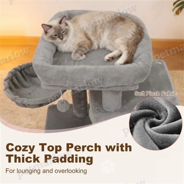 Light Gray 33.5" Multi-Level Cat Tree – view 6