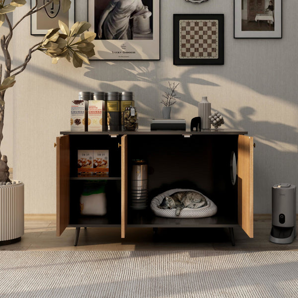 Litter Box Enclosure with Hidden Plug for Cats – Defaulttitle