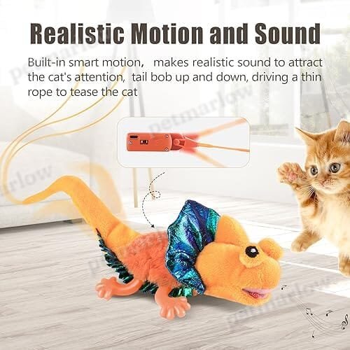 Lizard Kitten Toy with Catnip for Indoor Cats Kicker – view 3