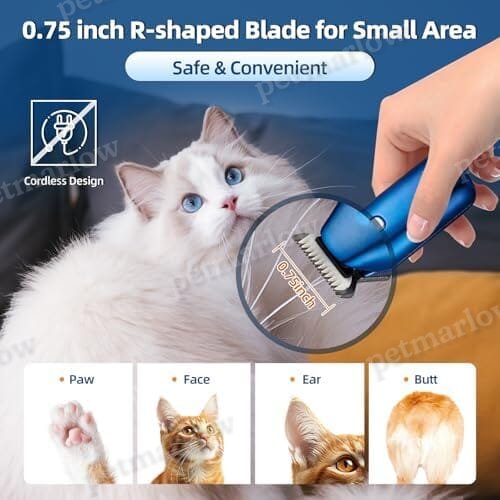 Low Noise Rechargeable Corldless Dog Clippers for Grooming with LED Light – view 4