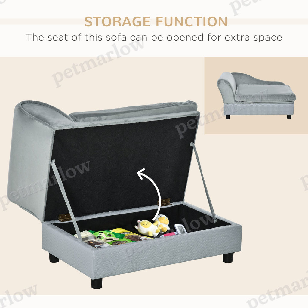 Luxury Fancy Dog Couch with Hidden Storage – view 4