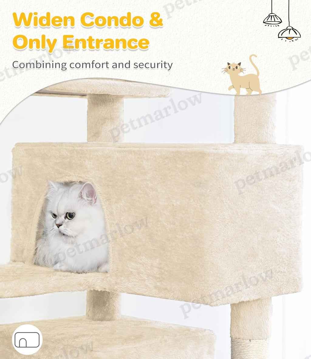 Made4Pets 56-Inch Multi-Tier Cat Tree – view 3
