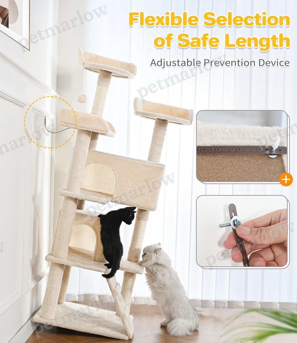 Made4Pets 56-Inch Multi-Tier Cat Tree – view 4