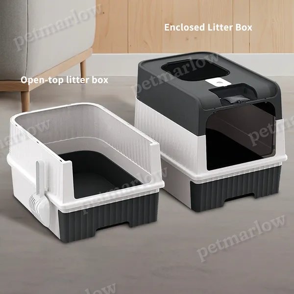 Magic Cube Cat Litter Box with Dual Access and Odor Control – view 6