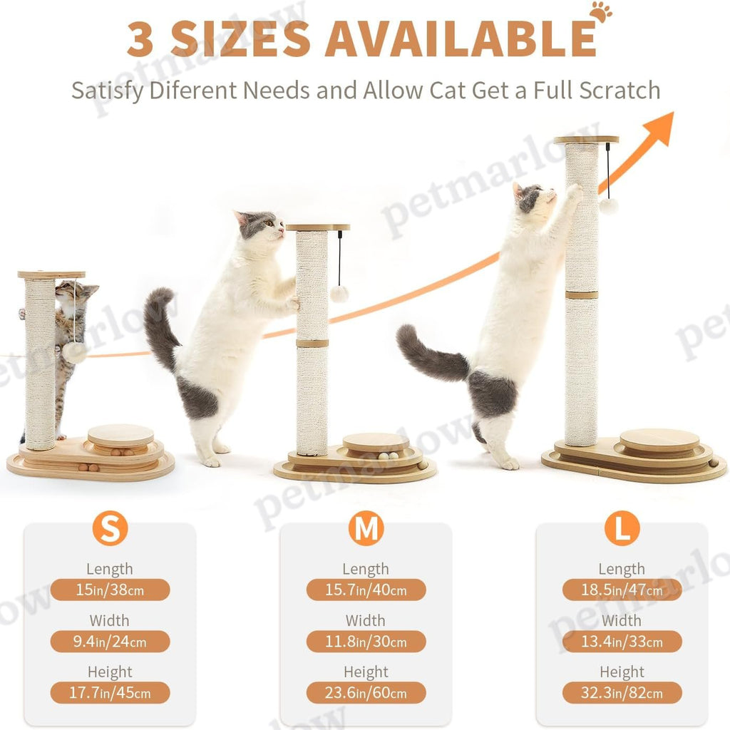 Medium Two-layer Sisal Cat Scratching Post – view 3