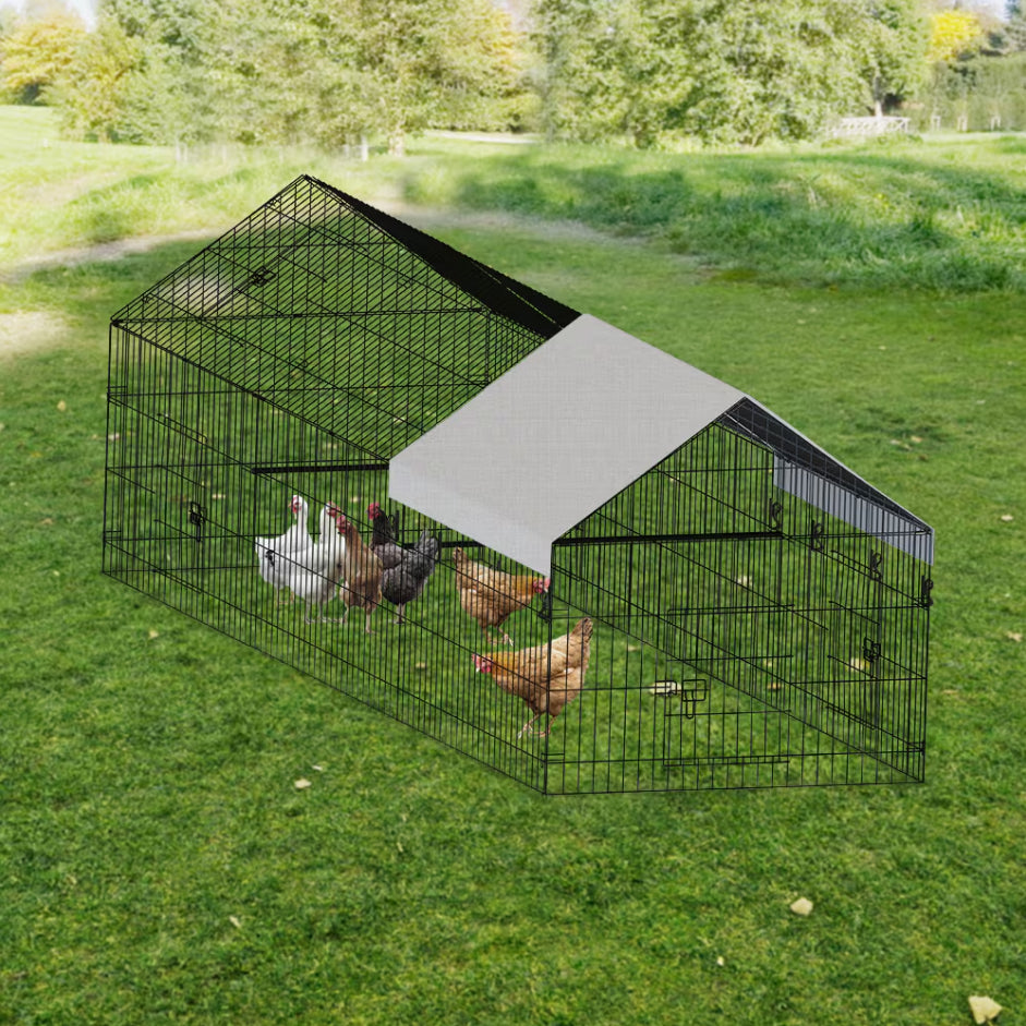 Metal Chicken Coop for Poultry Farming Outdoors