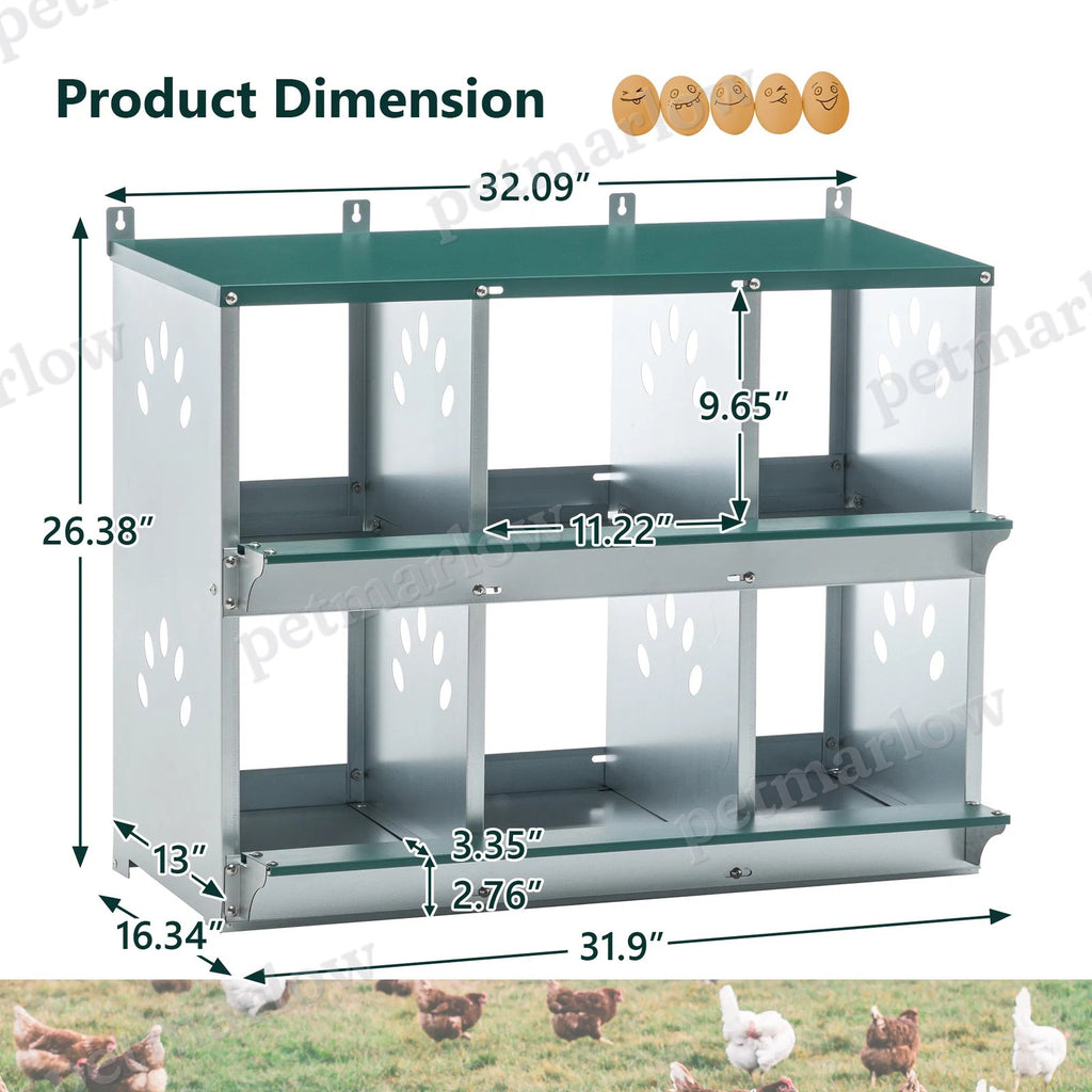 Metal Chicken Nesting Boxes for Comfortable Egg Laying – view 3