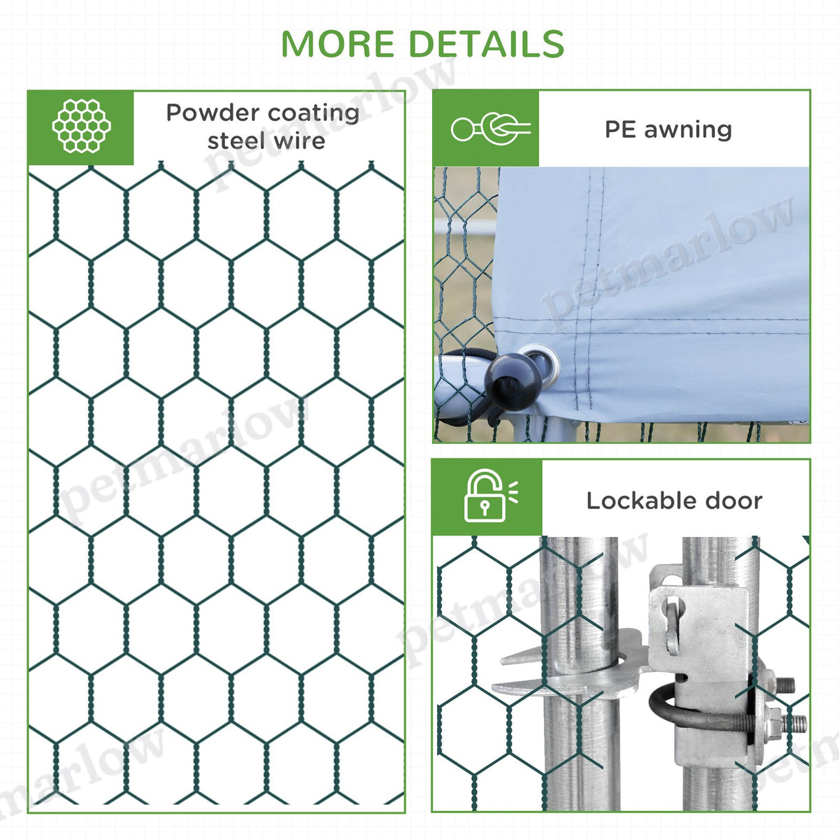 Metal Frame Chicken Run for Outdoor Poultry Safety – view 5