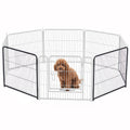 Foldable Pet Fence with Door for Dogs