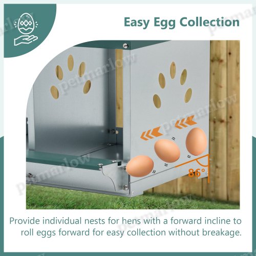 Metal Nesting Boxes for Chickens - 3 Compartment Design – view 6