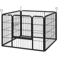 Metal Pet Playpen for Small Animals with Gate – Grey
